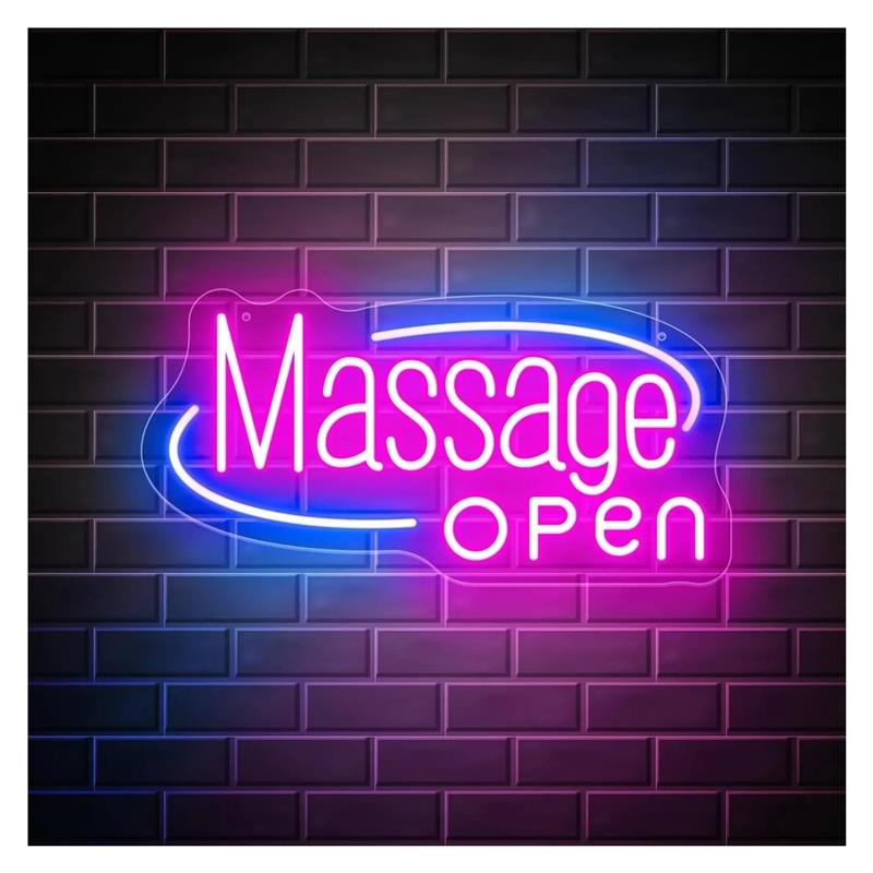 Spa Wellness Day - Papan Tanda Neon Massage, Papan Nama