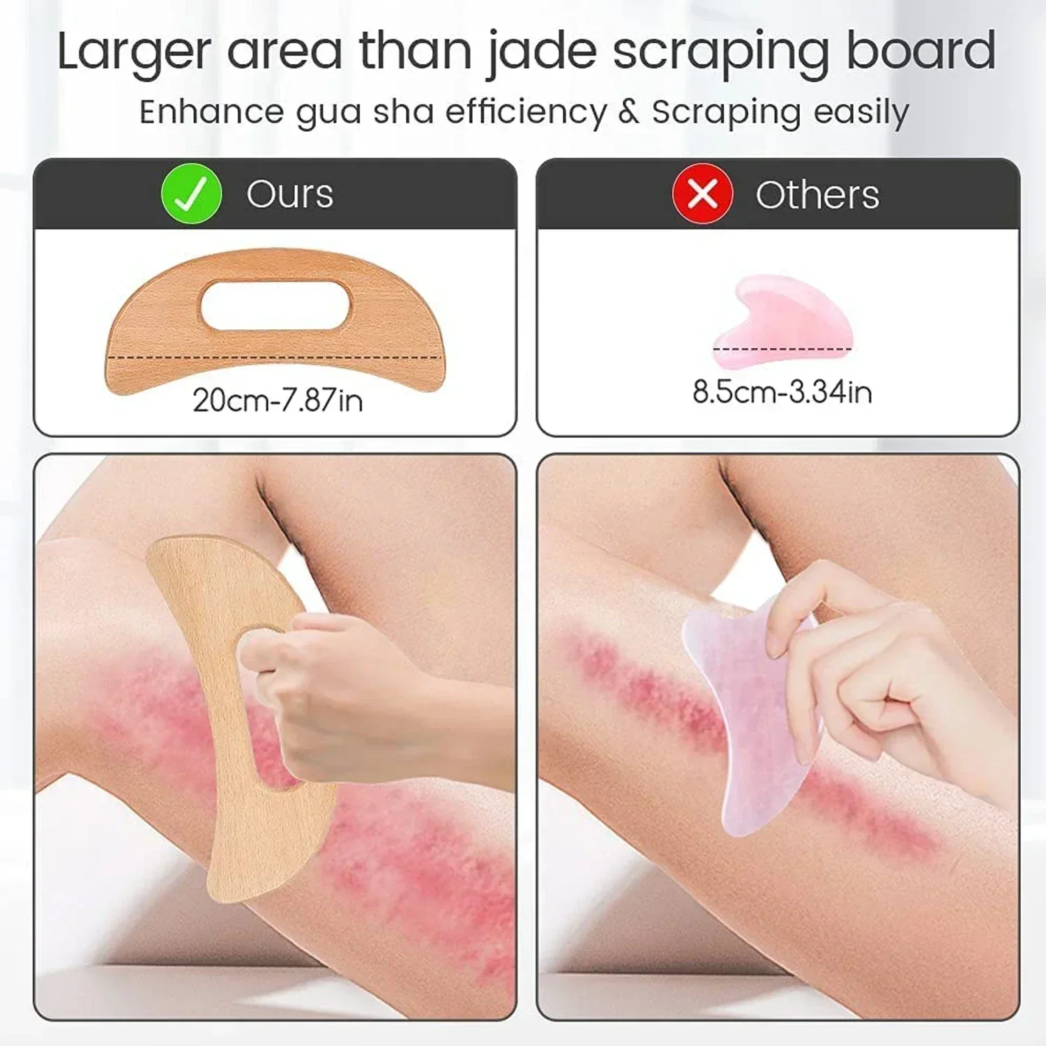 Alat Gua Sha Kayu untuk Pijat  - Spa And Wellness ulasan dan harga